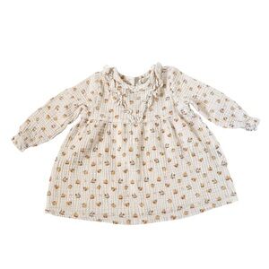Rabbit + Bear organic floral muslin blouse 12m